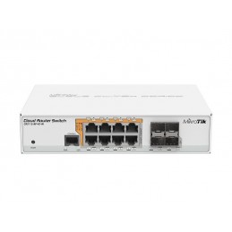 Ilość portów MikroTik Cloud Router Switch CRS112-8P-4S-IN SFP 4, komputer stacjonarny, podwójne zasilanie: 28 V 3,4 V w zestawie