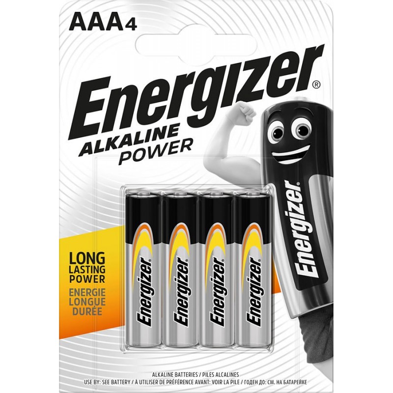 ENERGIZER BATERIE ALKALINE POWER AAA LR03 4 szt.