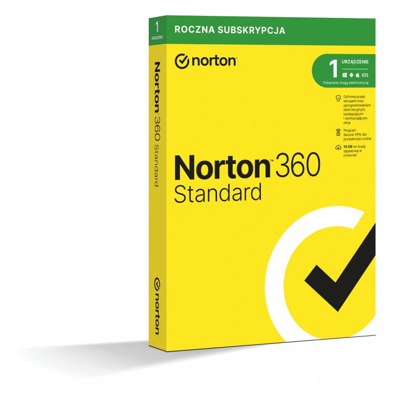 Norton 360 Standard 1D/12M ESD ( NIE WYMAGA KARTY)