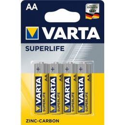 Zestaw baterii cynkowo-węglowe VARTA Superlife R6 AA (Zn-C  x 4)
