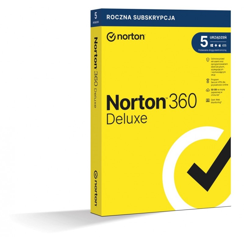 Norton 360 Deluxe 5D/12M BOX (NIE WYMAGA KARTY)
