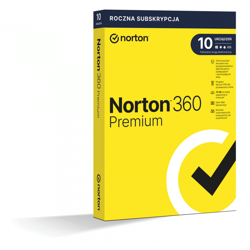 Norton 360 Premium 10D/12M ESD (NIE WYMAGA KARTY)