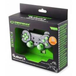 Gamepad bezprzewodowy Esperanza GLADIATOR EGG108G (PC, PS3  kolor czarny)