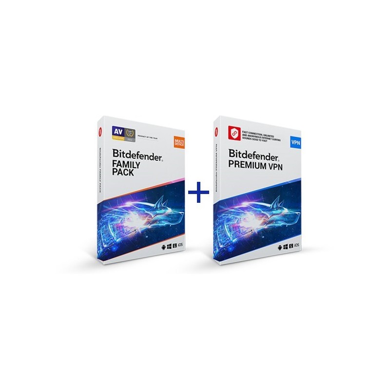 Bitdefender Family Pack + VPN 10U/1Y
