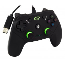 Gamepad Esperanza Vanquisher EGG110K (PC, PS3  kolor czarny, kolor zielony)