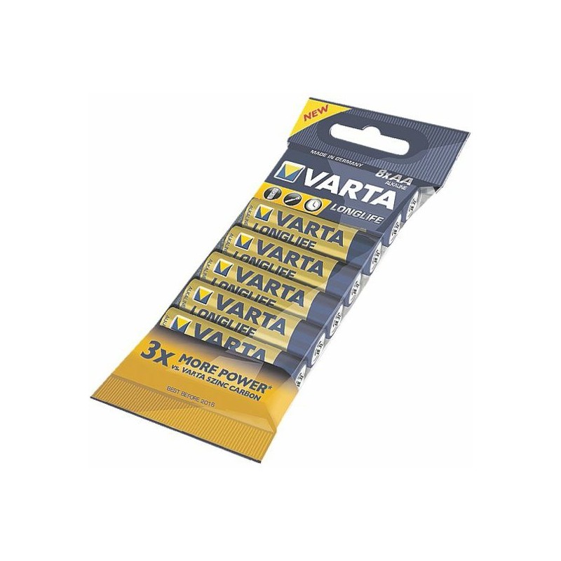 Zestaw baterii alkaliczne VARTA Longlife 4106101328 (x 8)