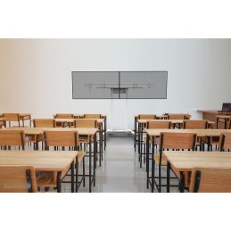 Neomounts FL55-875WH1 uchwyt do tablic informacyjnych 2,54 m (100") Biały